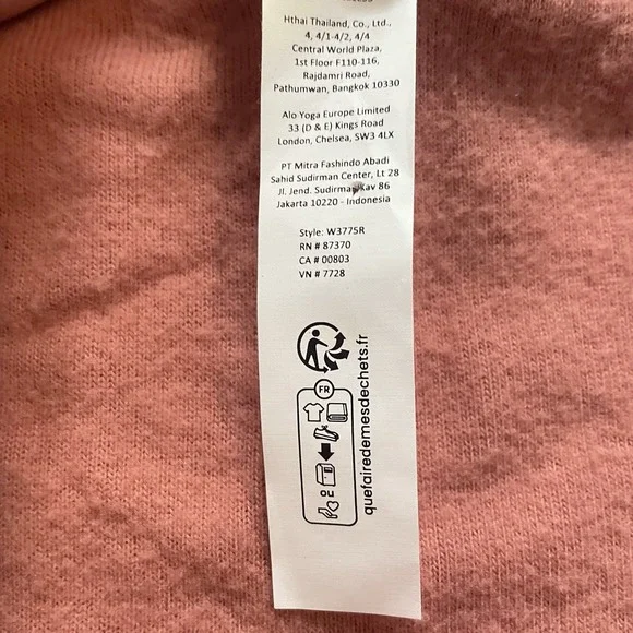 ALO Yoga Women's NWT Alolux Cropped Me Time Cardigan Sweater Terracotta Medium - Picture 7 of 8